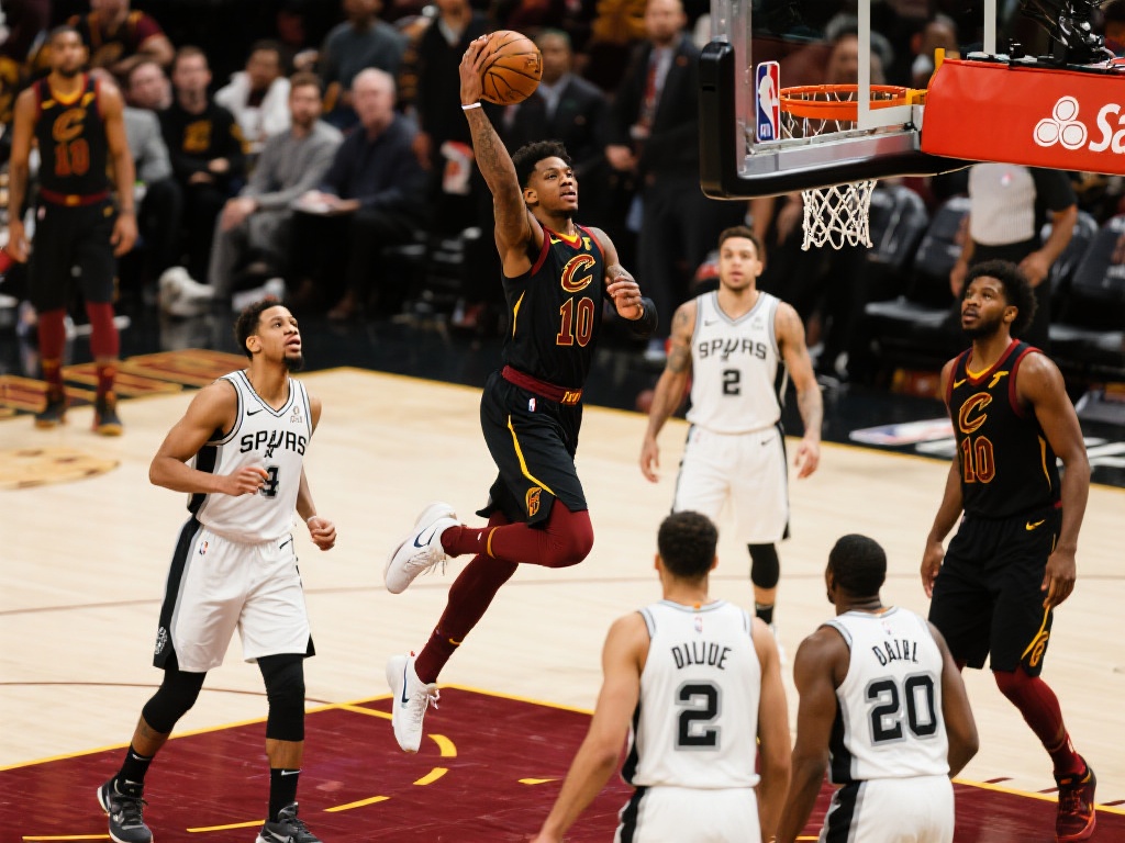 米切尔轰25+8+14 骑士主场力克马刺稳步前进 在昨晚的一场激烈比赛中,克利夫兰骑士队凭