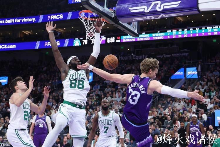 怀特全能表现25+7+6+7,乔治狂砍37分,凯尔特人客场轻松击败爵士 怀特全能表现25+7+6+7,乔治狂砍37分,凯尔特人客场轻松击败爵士